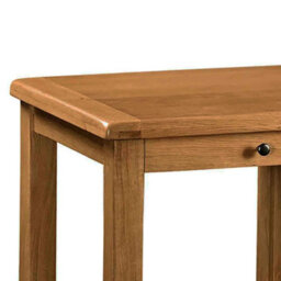 Zelah Oak 110Cm Computer Desk With Drawer - By Roseland Furniture - thumbnail 2