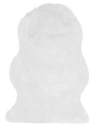 White Sheepskin Plain Shaggy Easy To Clean Rug For Bedroom Dining Room And Living Room-70Cm X 200Cm (Double) - thumbnail 2
