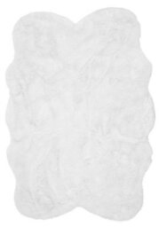White Sheepskin Plain Shaggy Easy To Clean Rug For Bedroom Dining Room And Living Room-70Cm X 200Cm (Double) - thumbnail 3