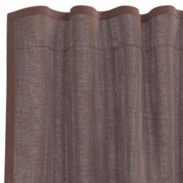 Walplus Voile Curtains With Tab Top 2 Pcs Brown - thumbnail 5