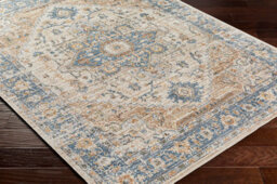Livabliss Lillian-Washable Blue Brown Traditional Vintage Boho Living Dining Rug 120 X 170 Cm Easy Care, Non Shedding - thumbnail 6