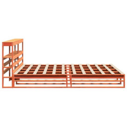 Berkfield Bed Frame Without Mattress Wax Brown 180X200 Cm Super King Solid Wood Pine - thumbnail 8