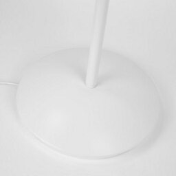 Happy Homewares Contemporary And Sleek Matt White Metal Table Lamp Base With Inline Switch - thumbnail 3