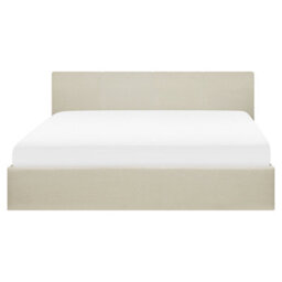 Beliani Ottoman Bed Fabric Orbey 160 X 200 Cm (Eu King Size) Light Beige - thumbnail 7