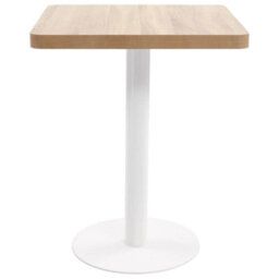Berkfield Bistro Table Light Brown 60X60 Cm Mdf - thumbnail 2