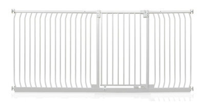 Safetots Extra Tall Elite Safety Gate, 225Cm - 234Cm, Matt White, Extra Tall 96.8Cm In Height, Pressure Fit Stair Gate - image 1