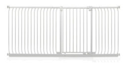 Safetots Extra Tall Elite Safety Gate, 225Cm - 234Cm, Matt White, Extra Tall 96.8Cm In Height, Pressure Fit Stair Gate - thumbnail 1