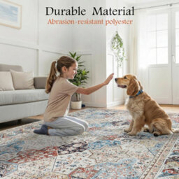 Bedlooms Coastal Cashmere Rug 60X110Cm, Modern Area Rug, Anti Slip, Stain Resistant, Large Kitchen & Door Mat - thumbnail 5