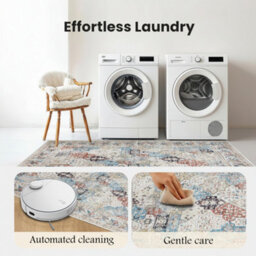 Bedlooms Coastal Cashmere Rug 60X110Cm, Modern Area Rug, Anti Slip, Stain Resistant, Large Kitchen & Door Mat - thumbnail 6