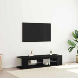 Walplus Tv Cabinet Black 135 X 39 X 30 Cm Engineered Wood - thumbnail 1