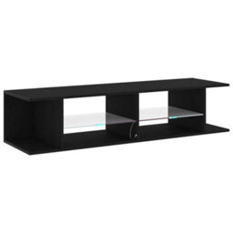 Walplus Tv Cabinet Black 135 X 39 X 30 Cm Engineered Wood - thumbnail 5