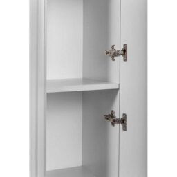 Heze Furniture Elegance Glamour Style 2 Bathroom Cabinets Set 60Cm Vanity Unit & Tall Cabinet In White - thumbnail 7