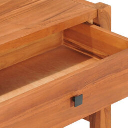 Berkfield Desk With 2 Drawers 140X40X45 Cm Recycled Teak Wood - thumbnail 8