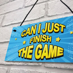 Red Ocean Finish The Game Neon Effect Gaming Sign For Boys Bedroom Man Cave Gamer Gift - thumbnail 7