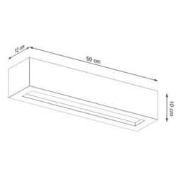 Luminosa Lighting Luminosa Vega Up & Down Wall Lamp Concrete Grey, 50Cm - thumbnail 4