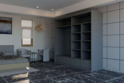 Sliding Wardrobes 4 u LTD Modern High Gloss And Mirrored Sliding Wardrobe Grey 203Cm - thumbnail 2
