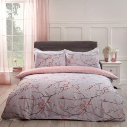 Ohs Spring Blossoms Print Duvet Cover With Pillowcase, Blush - Single - thumbnail 3