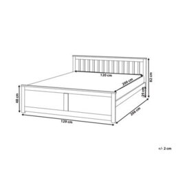 Wyld and Coco Pinecraft Brown Pine Wood Bed Frame - Eu 4Ft Small Double, Minimalist Matt Finish - thumbnail 4