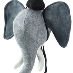 Beliani Kids Wall Decor Elephant Badou Cotton 36 Cm Grey - thumbnail 6