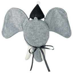 Beliani Kids Wall Decor Elephant Badou Cotton 36 Cm Grey - thumbnail 7