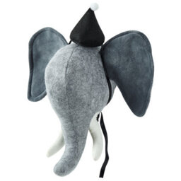Beliani Kids Wall Decor Elephant Badou Cotton 36 Cm Grey - thumbnail 4