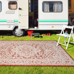 Homeart Outdoor Indoor Rug, Easy Clean, Uv Weather Resistant Rug For Patio, Gardenmedallion Terra, Cream,160X230Cm - thumbnail 3