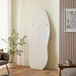 The Online Mirror Shop Tiffany White Irregular Shaped Full Length Wall Mirror Of H 180 X W 75 Cm - thumbnail 6
