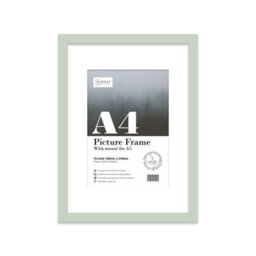 A4 Mint Green Picture Frame With Mount For A5 (14.8 X 21Cm - 5.8 X 8.3In) Poster, Photo, Artwork, Or Print. - thumbnail 1