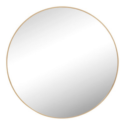 Nielsen Acton Round Aluminium Framed Large Mirror, Gold, 80Cm - image 1