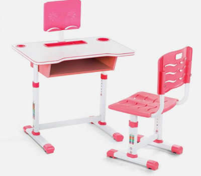 Kid Desk And Chair Set Wooden Children Study Table Chair Writing Table Set Hshk - image 1