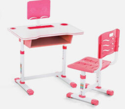 Kid Desk And Chair Set Wooden Children Study Table Chair Writing Table Set Hshk - thumbnail 1