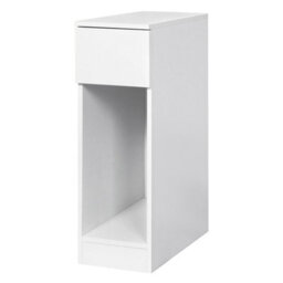 Levede Bedside Table Cabinet  Narrow Slim Side Cabinet Drawer Open Shelf - thumbnail 2