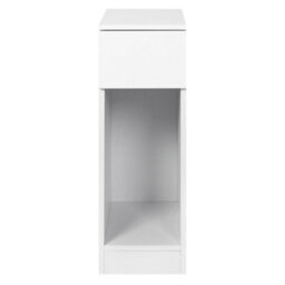 Levede Bedside Table Cabinet  Narrow Slim Side Cabinet Drawer Open Shelf - thumbnail 3