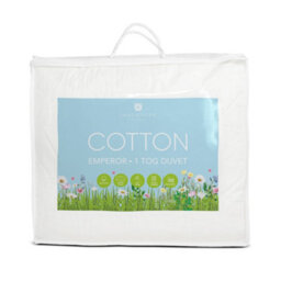 Lancashire Textiles 1Tog Cotton Emperor Duvet Anti-Allergic Lightweight Blanket For Deep And Comfortable Sleep- 235 X 290Cm - thumbnail 1