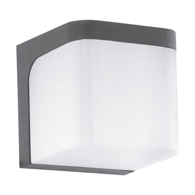 Stylish Ip44 Outdoor Wall Light In Anthracite With Built-In 6W Led Lamp - image 1