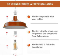 Modern White Metal Lamp Shade Pluto Ceiling Pendant Light For Kitchen & Living Room - thumbnail 4