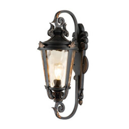 Elstead Baltimore 1 Light Outdoor Large Wall Lantern Light Weathered Bronze Ip44, E27