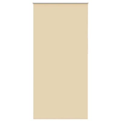 Berkfield Durable Roller Blind Blackout Beige 100X210 Cm Fabric Width 95.7 Cm Polyester - image 1