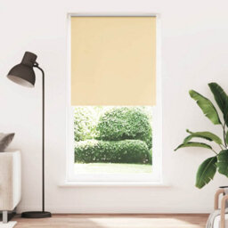 Berkfield Durable Roller Blind Blackout Beige 100X210 Cm Fabric Width 95.7 Cm Polyester - thumbnail 2