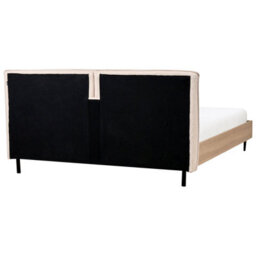 Beliani Bed Boucle Limanton 180 X 200 Cm (Eu Super King) Beige - thumbnail 7