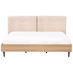 Beliani Bed Boucle Limanton 180 X 200 Cm (Eu Super King) Beige - thumbnail 6