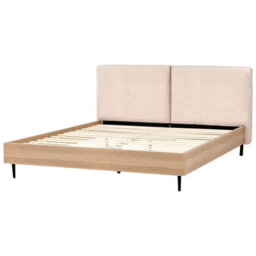 Beliani Bed Boucle Limanton 180 X 200 Cm (Eu Super King) Beige - thumbnail 5