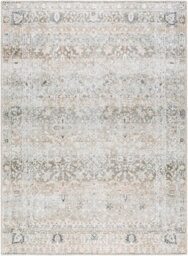 Livabliss Our Pnw Home Rainier Washable Brown Green Traditional Boho Living Dining Rug 160 X 220 Cm Non Shedding