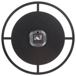 Wyld and Coco Nexa Home Wall Clock 40Cm Black Steel Minimalist Design With Gold Hands - Ready To Hang - thumbnail 3
