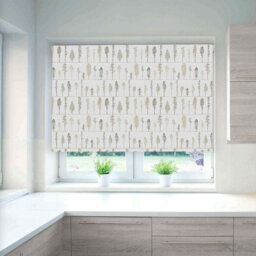 Lister Cartwright All Over Tree Natural Blackout Roller Blinds Easy Fit Child Safety Included (Natural, 180 X 140 Cm) - thumbnail 2