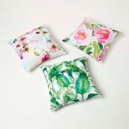 Homescapes Luxury Outdoor Cushions 2 Set, Waterproof Filled Cushion Soft-Touch Green Banana Leaf, For Garden And Indoors, 45X45 Cm - thumbnail 7