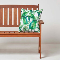 Homescapes Luxury Outdoor Cushions 2 Set, Waterproof Filled Cushion Soft-Touch Green Banana Leaf, For Garden And Indoors, 45X45 Cm - thumbnail 3