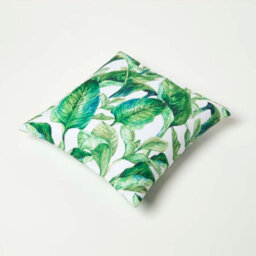 Homescapes Luxury Outdoor Cushions 2 Set, Waterproof Filled Cushion Soft-Touch Green Banana Leaf, For Garden And Indoors, 45X45 Cm - thumbnail 6