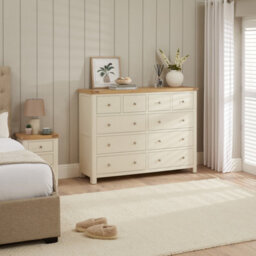 The Furniture Market Marbury Cream Jumbo 10 Drawer Chest - thumbnail 3