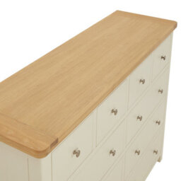The Furniture Market Marbury Cream Jumbo 10 Drawer Chest - thumbnail 4